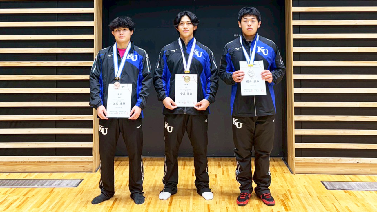レスリング部】JOC杯ジュニアカップで3名の選手がメダルを獲得しました